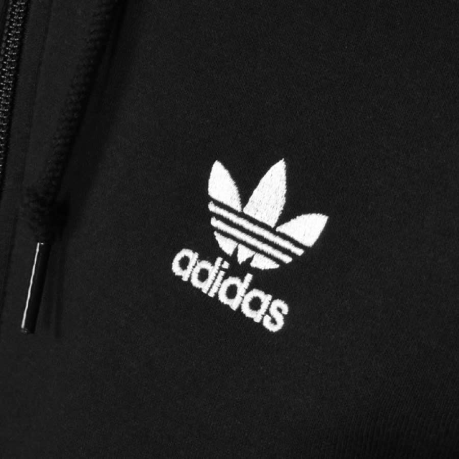 Alternative Image for Productadidas Originals 3 Stripes Full Zip Hoodie Black3